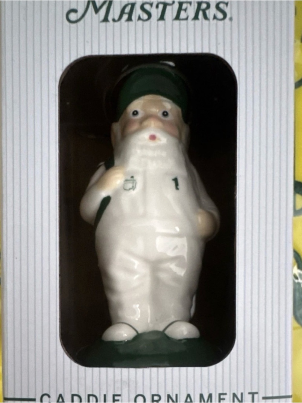 Masters 2026 Gnome Caddie Ornament White Christmas Golf Collectible - Picture 2 of 6